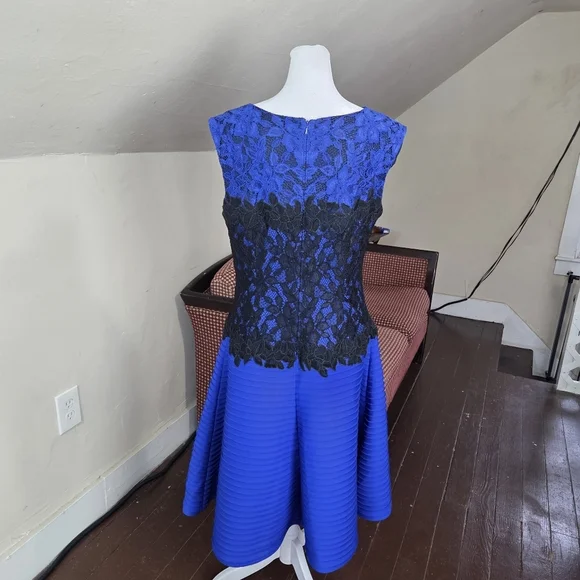 tadashi shoji lace fit and flare dress Tadashi Shoji BTZ22248MX main image 0